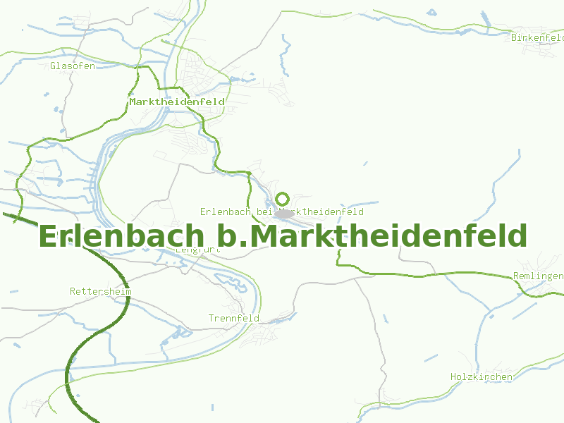 Karte von Erlenbach b.Marktheidenfeld