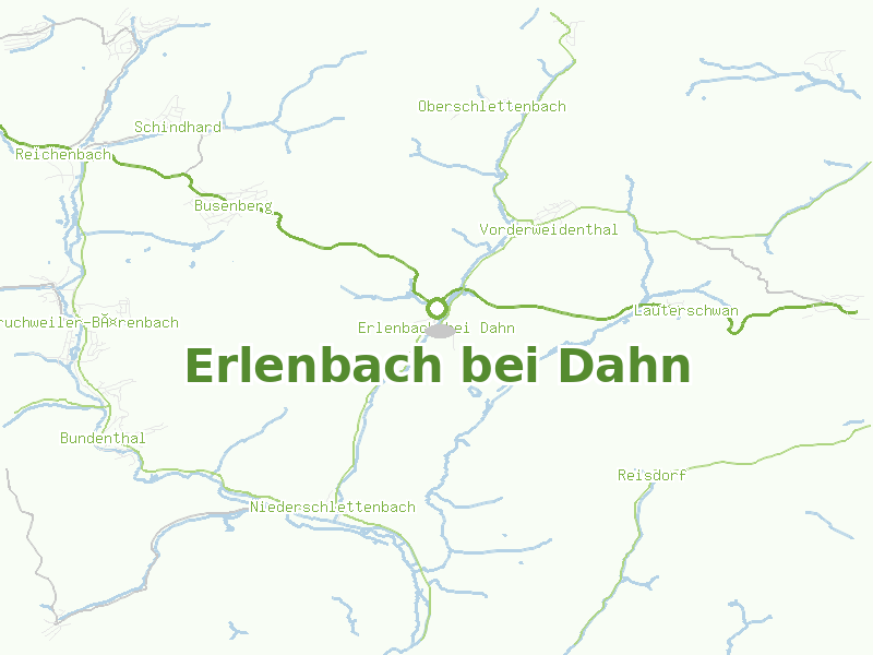 Karte von Erlenbach bei Dahn