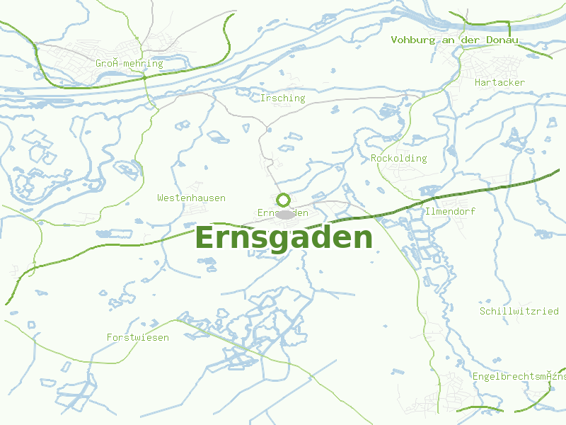 Karte von Ernsgaden