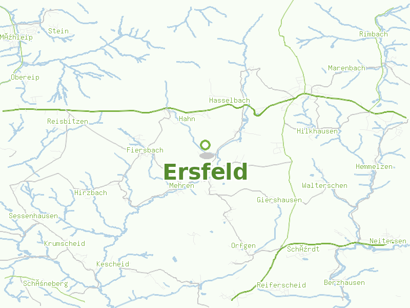 Karte von Ersfeld
