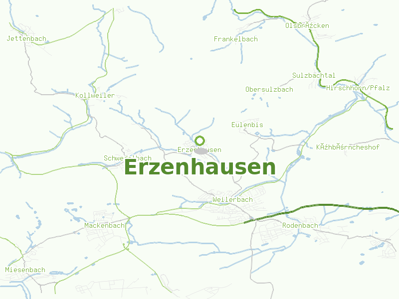 Karte von Erzenhausen