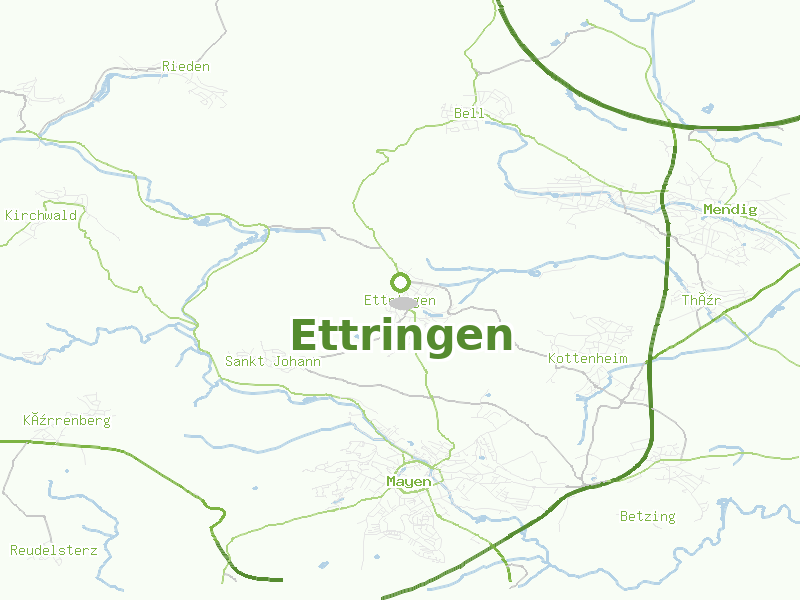 Karte von Ettringen