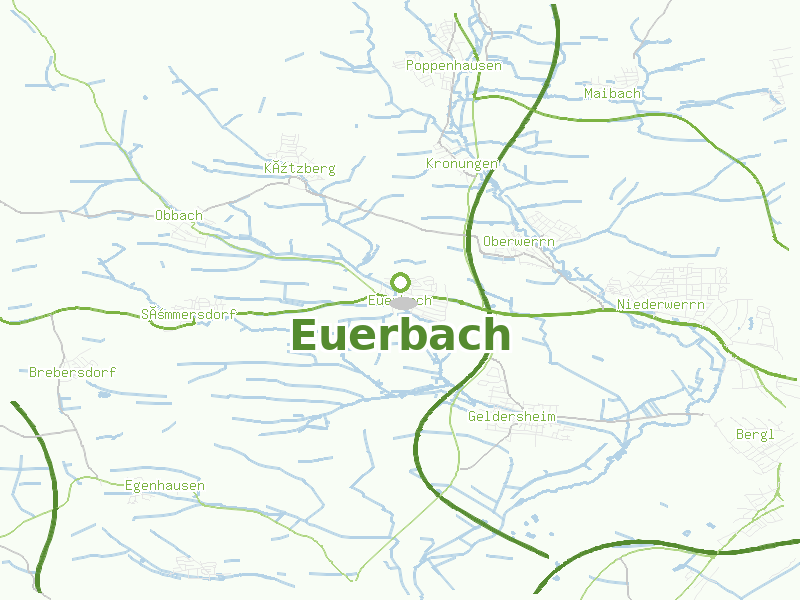 Karte von Euerbach
