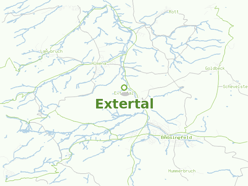 Karte von Extertal