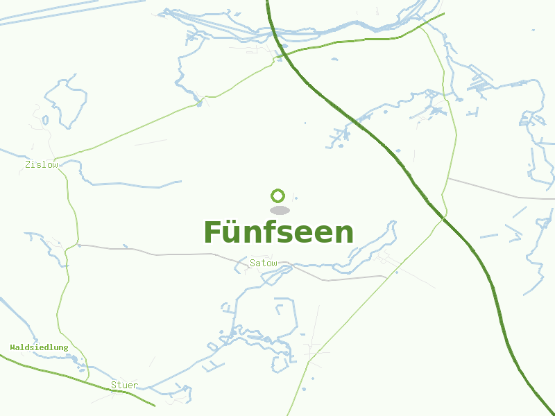 Karte von Fünfseen