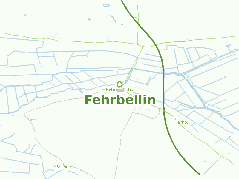 Karte von Fehrbellin