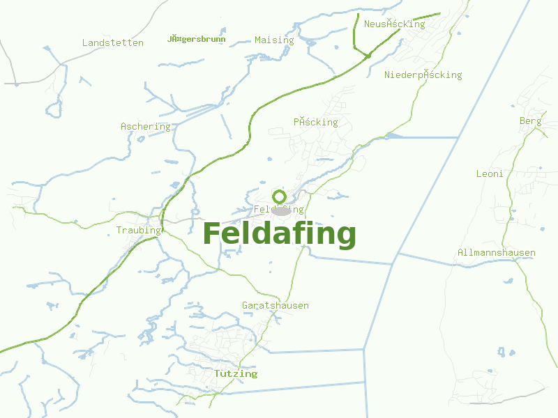 Karte von Feldafing
