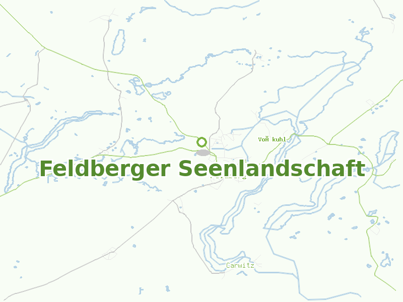 Karte von Feldberger Seenlandschaft
