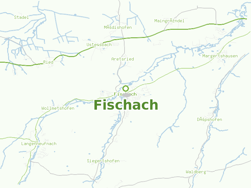 Karte von Fischach