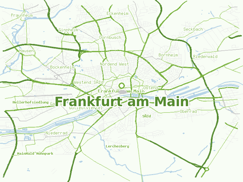 Karte von Frankfurt am Main