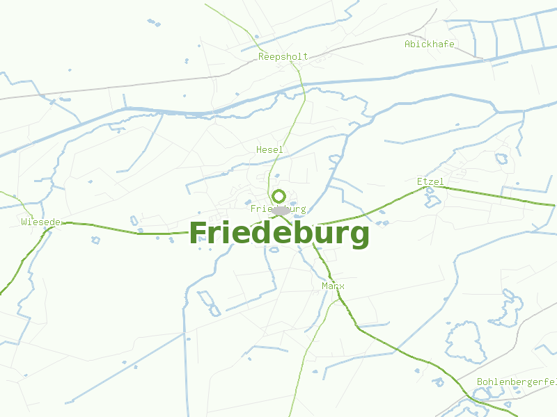 Karte von Friedeburg