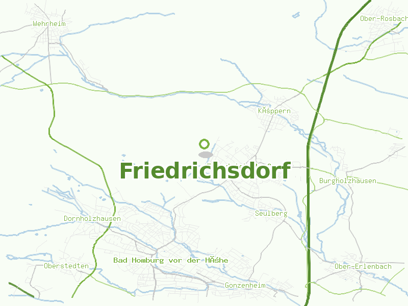Karte von Friedrichsdorf