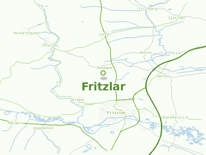 Karte von Fritzlar