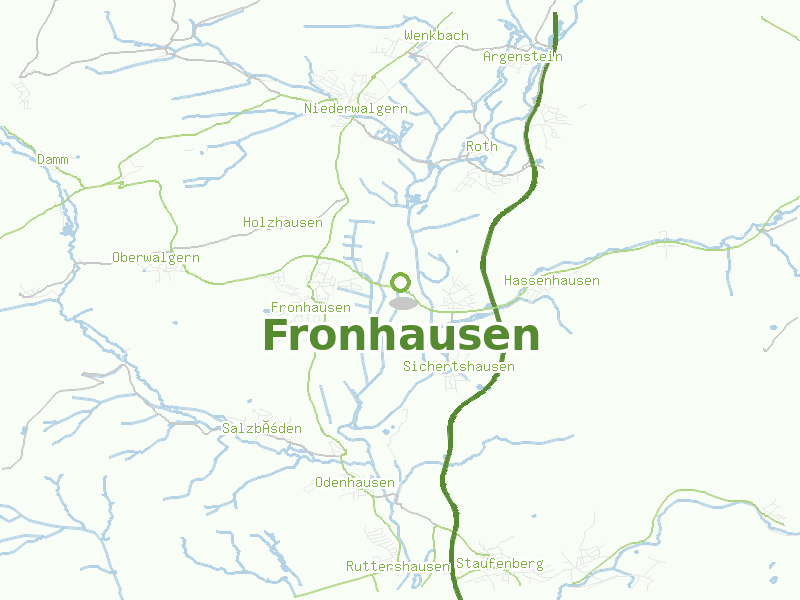 Karte von Fronhausen