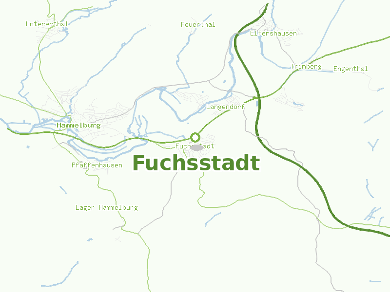 Karte von Fuchsstadt