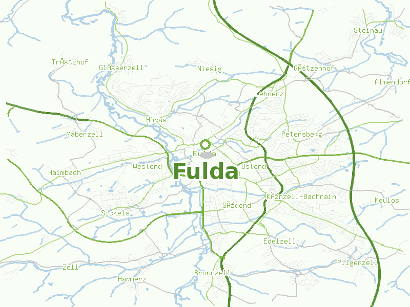 Karte von Fulda