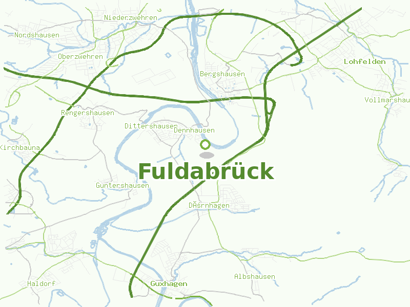 Karte von Fuldabrück