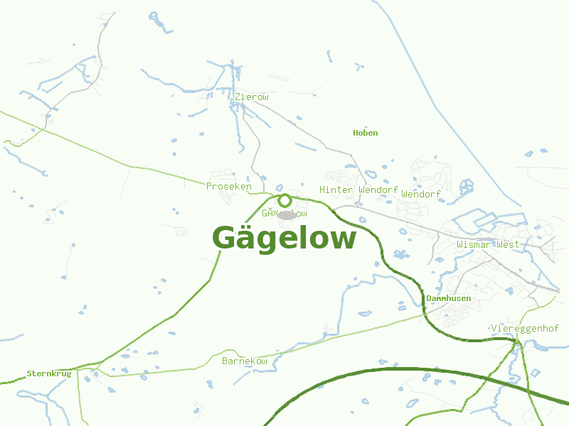 Karte von Gägelow