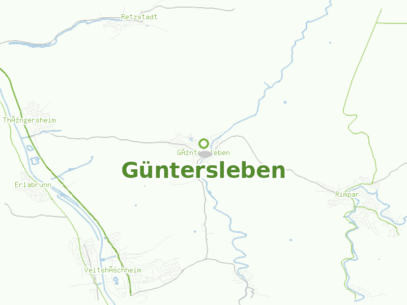 Karte von Güntersleben