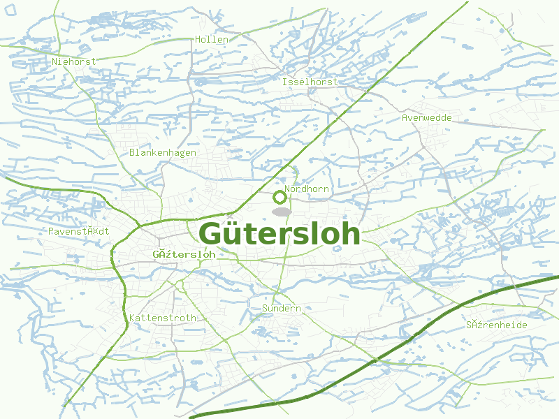 Karte von Gütersloh