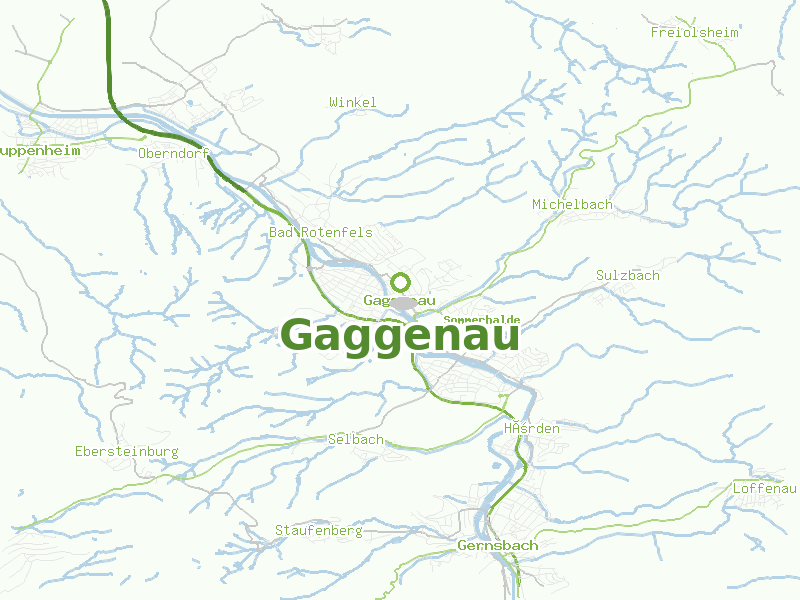 Karte von Gaggenau