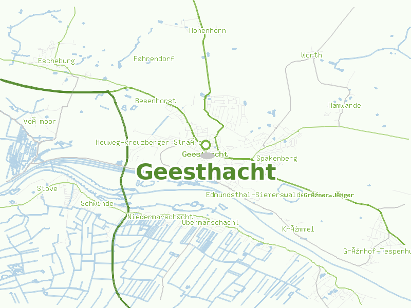 Karte von Geesthacht