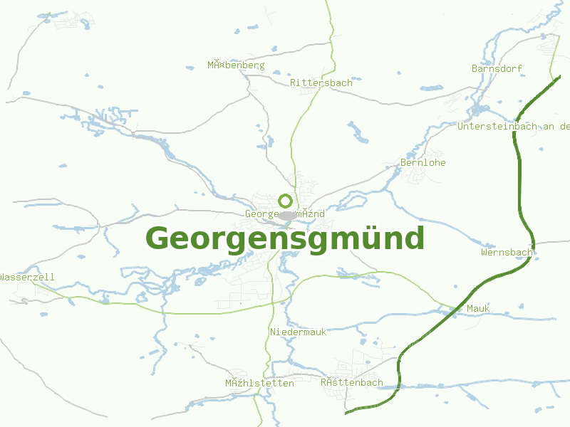 Karte von Georgensgmünd