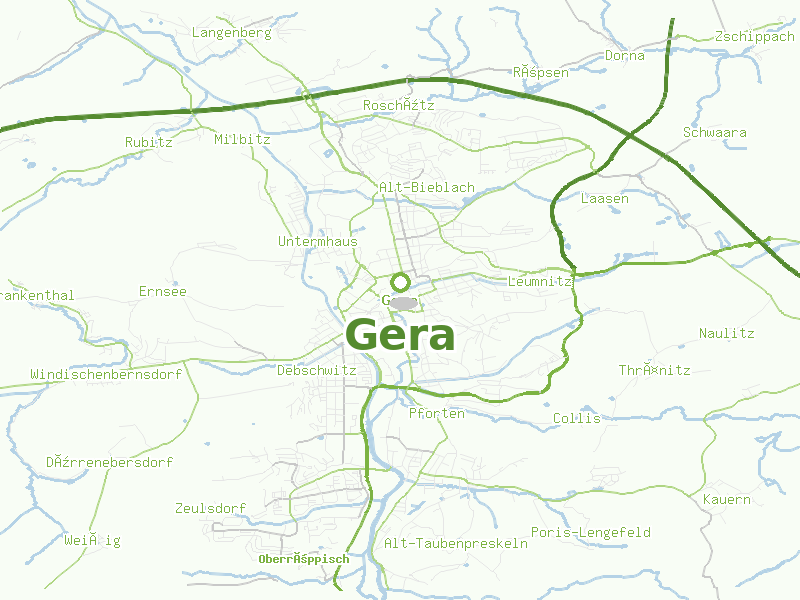 Karte von Gera