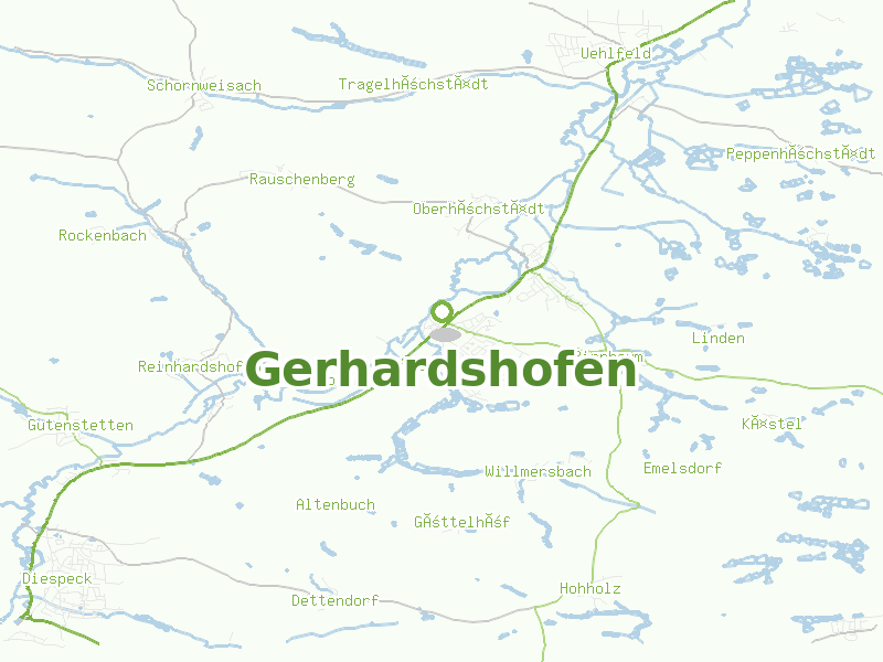 Karte von Gerhardshofen
