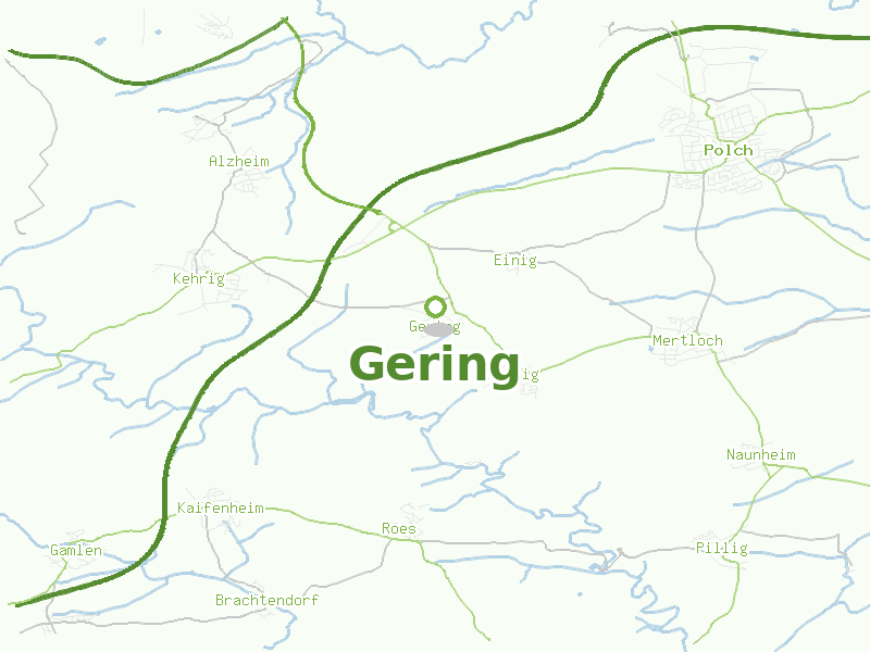 Karte von Gering