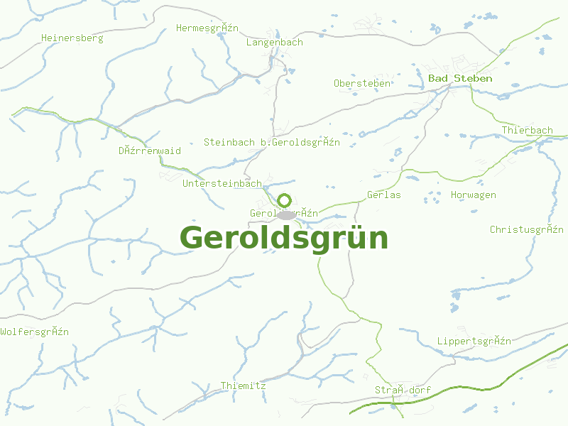 Karte von Geroldsgrün