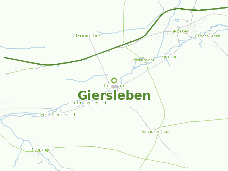 Karte von Giersleben