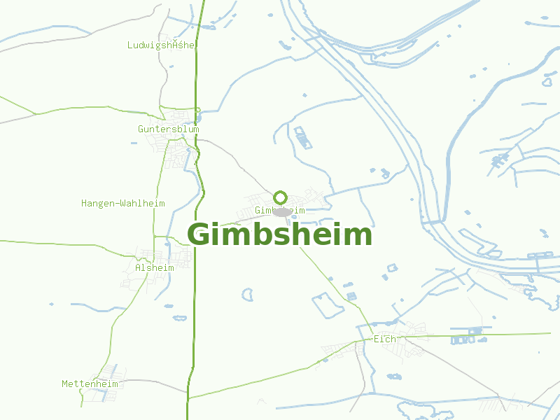 Karte von Gimbsheim