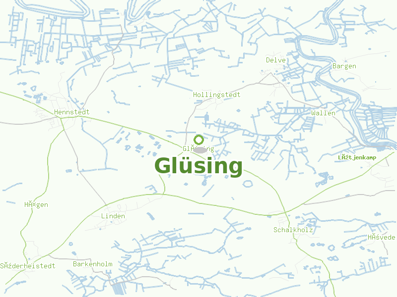 Karte von Glüsing