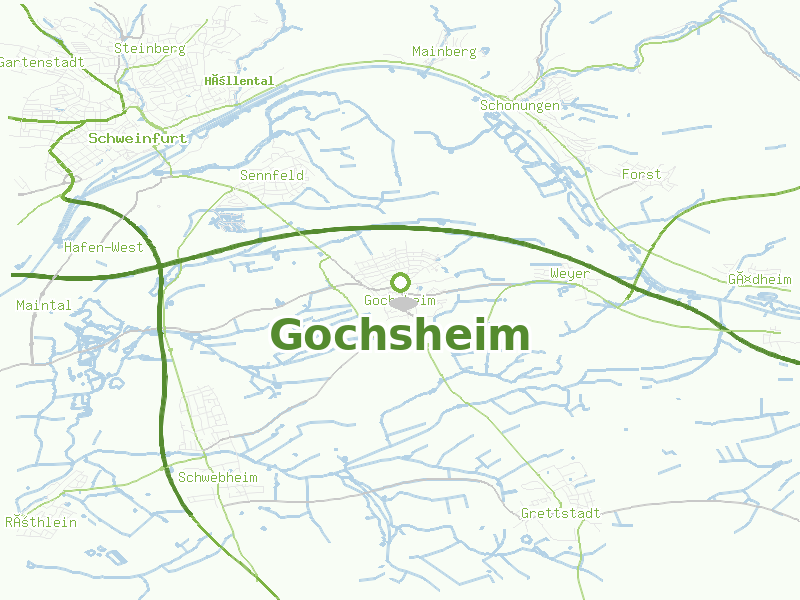 Karte von Gochsheim