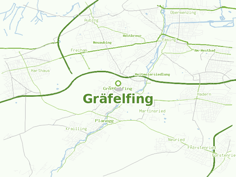 Karte von Gräfelfing