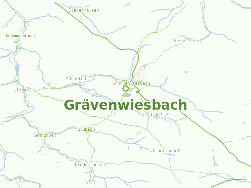 Karte von Grävenwiesbach