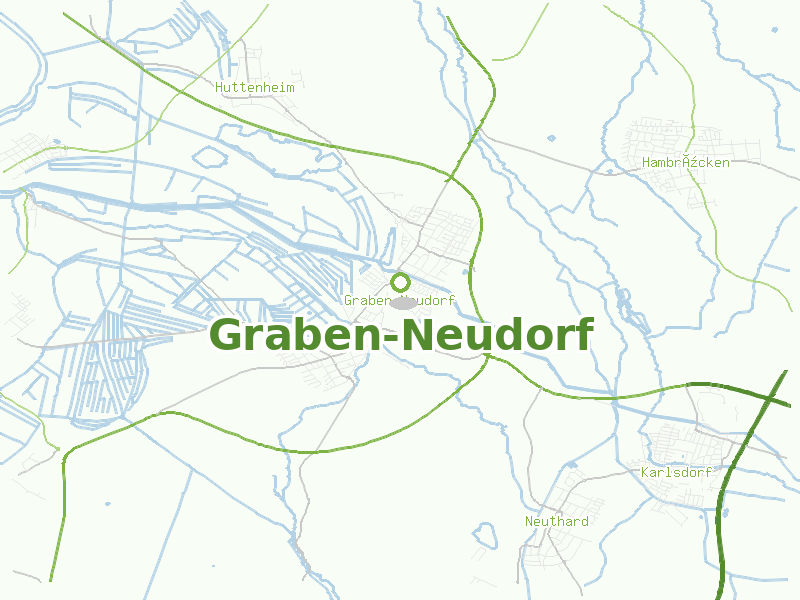 Karte von Graben-Neudorf