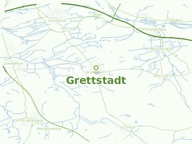 Karte von Grettstadt