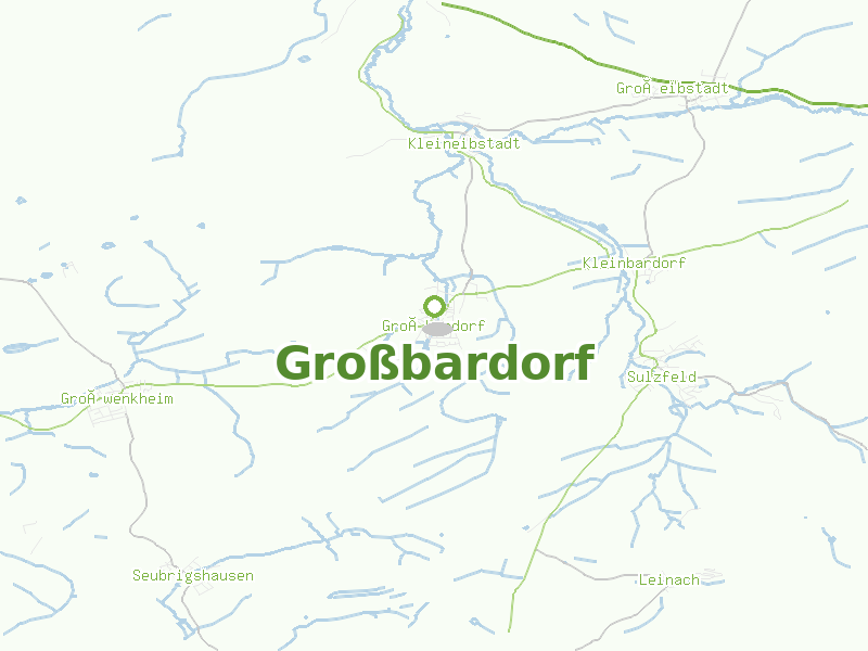 Karte von Großbardorf