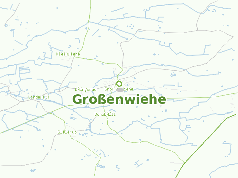 Karte von Großenwiehe