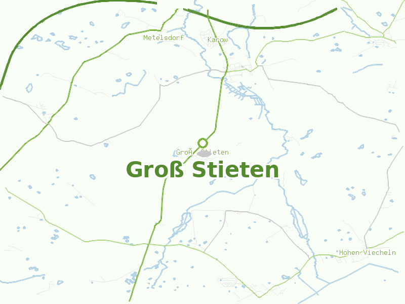 Karte von Groß Stieten