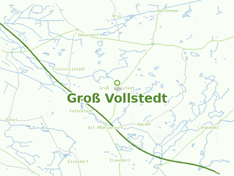 Karte von Groß Vollstedt