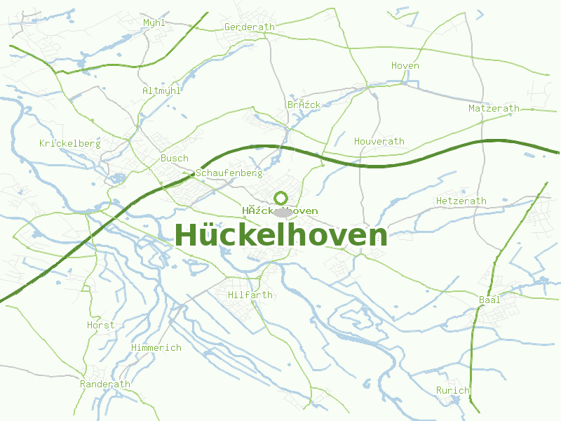 Karte von Hückelhoven