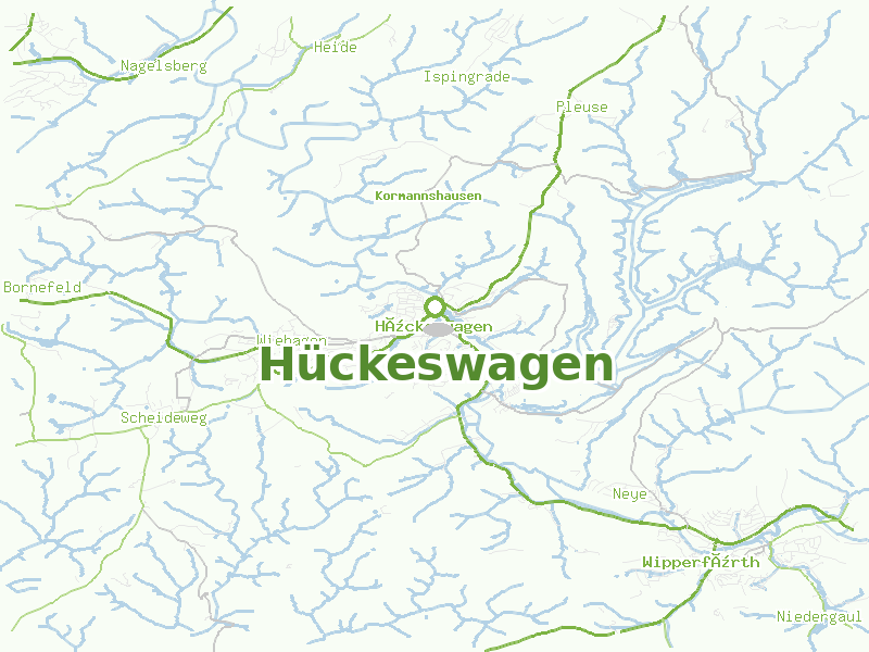 Karte von Hückeswagen