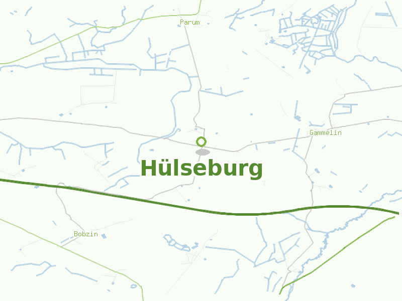 Karte von Hülseburg