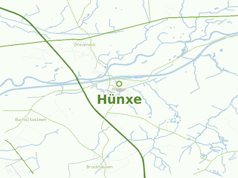 Karte von Hünxe