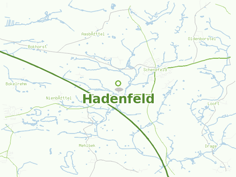Karte von Hadenfeld