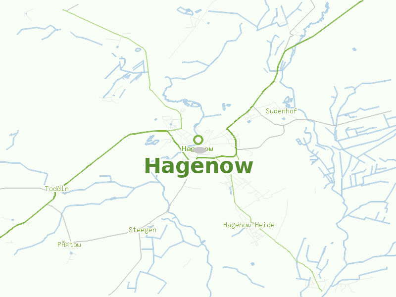 Karte von Hagenow