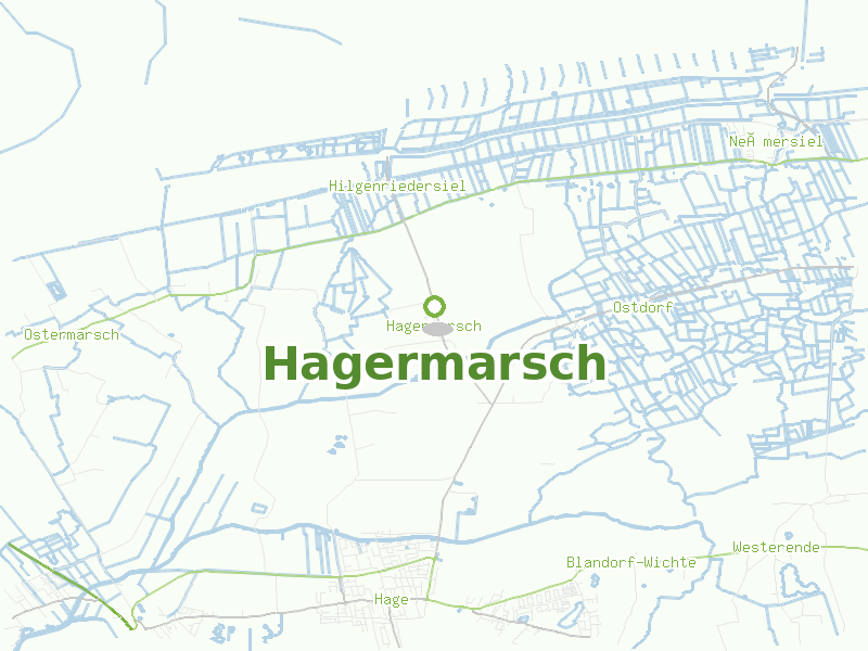 Karte von Hagermarsch